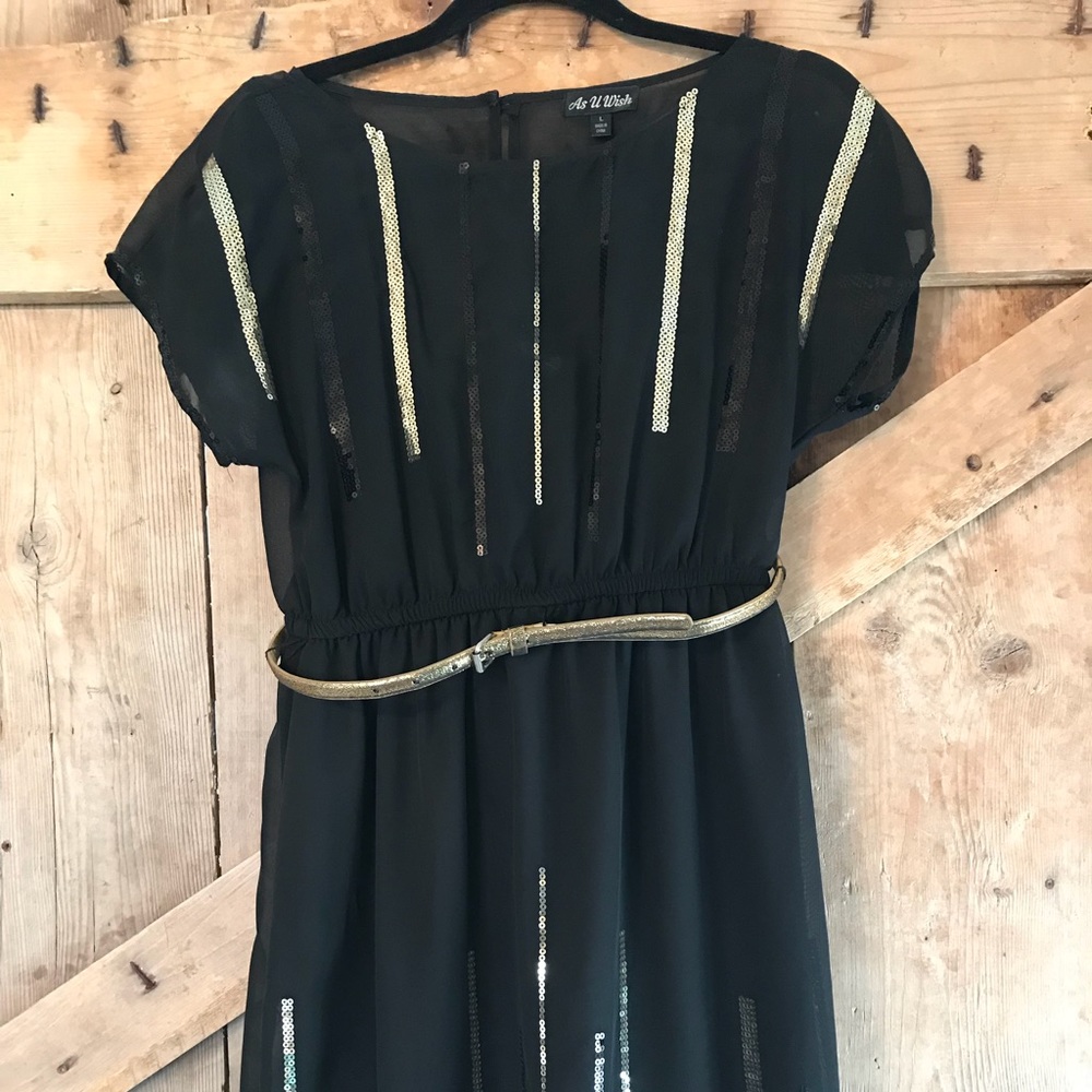 Black and Gold dress